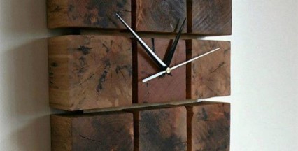 Лайфхаки для загородных домов, Как сделать стильные часы из ненужной древесины?